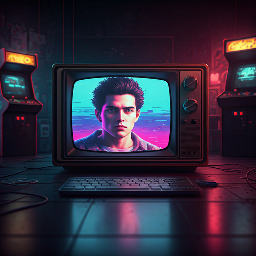Retro gaming setup